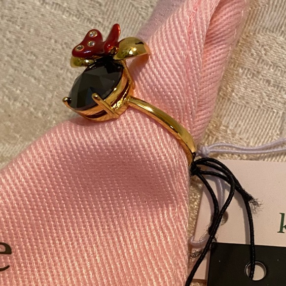 Minnie Mouse Disney x Kate Spade New York Sparkling Gemstone Ring NWT Size 5 - Picture 4 of 11